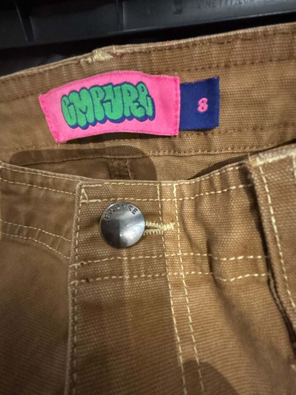 Empyre Brown Canvas Utility Cargo Skater Pants - Picture 11 of 11